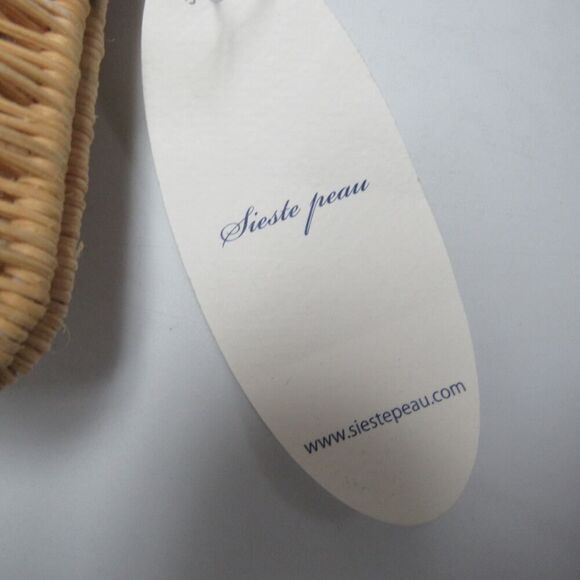 NEW Sieste Peau Cream Abaca Clutch Purse Bag - Picture 2 of 6